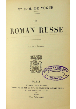 Le Roman Russe 1906 r.