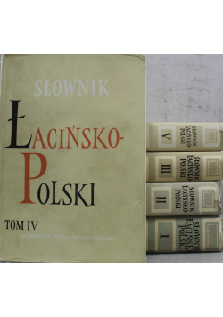 Słownik łacińsko polski Tom od I do V