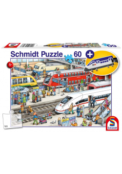 Puzzle 60 Dworzec kolejowy + zawieszka na bagaż G3