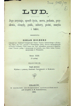 Lud Serya XXIII 1890 rok