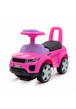 Jeździk SUV ekoskóra Prime różowy