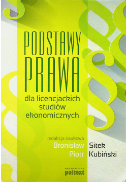 Podstawy prawa dla licencjackich studiów ekonomicznych
