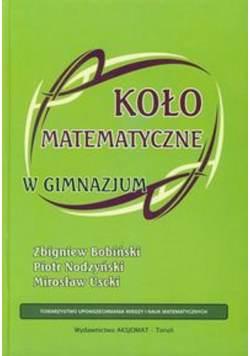 Koło matematyczne w gimnazjum