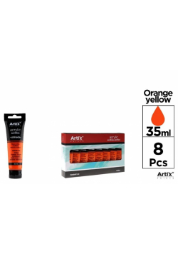 Farba akrylowa bursztynowo-żółta 35ml (8szt)