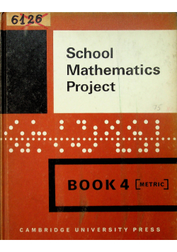 School Mathematics Project Book 4