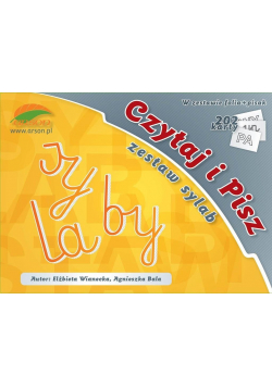 Zestaw sylab Czytaj i pisz nowe