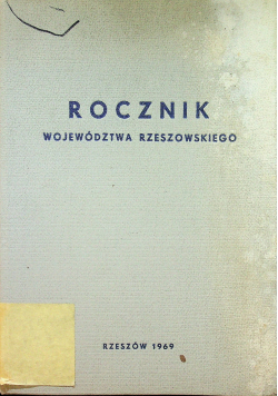 Rocznik województwa Rzeszowskiego