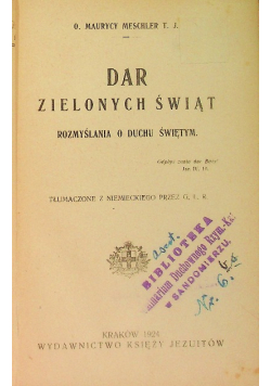 Dar Zielonych Świąt 1924 r.