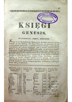 Biblia tom 1 Stary testament 1840 r.