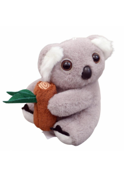 Brelok koala z gałęzią szary 12cm