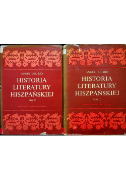 Historia literatury hiszpańskiej tom I i II