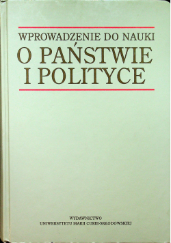 Wprowadzenie do nauki o państwie i polityce