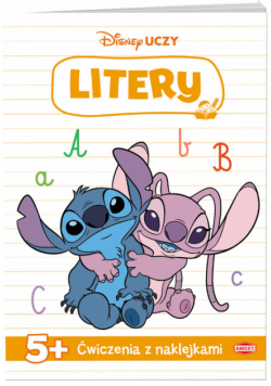 Disney uczy Litery Stich ćwiczenia z naklejkami UDN-9309