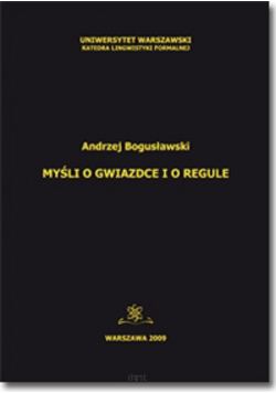 Myśli o gwiazdce i o regule plus dedykacja
