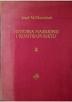 Historia harmonii i kontrapunktu tom 1