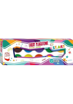Farby plakatowe St.Art 12 kolorów 20 ml