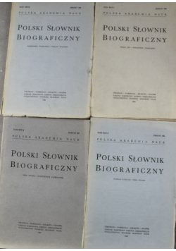 Polski Słownik Biograficzny 4 zeszyty