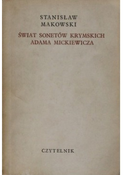 Świat sonetów krymskich Adama Mickiewicza