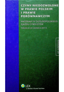 Czyny niedozwolone w prawie polskim i prawie porównawczym