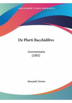 De Plavti Bacchidibvs