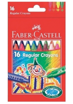 Kredki woskowe 16 kolorów FABER CASTELL