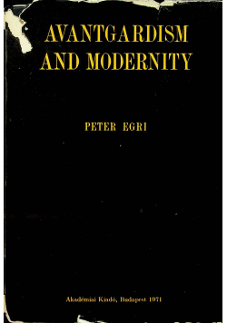 Avantgardism and modernity
