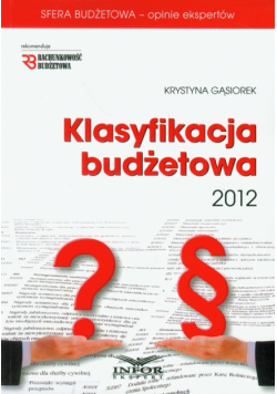 Klasyfikacja budżetowa 2012 z płytą CD