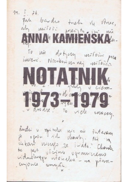 Notatnik 1973 - 1979