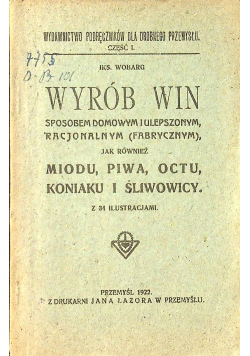 Wybór win 1922 r