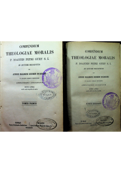 Compendium Theologiae Morals 2 tomy 1969 r