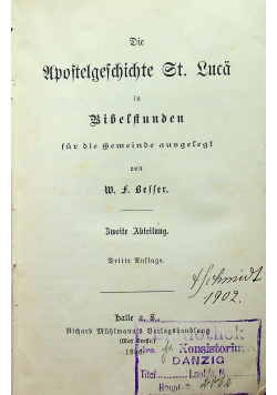 Die Apostelgeschichte St Luca 1896r