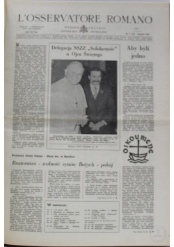 L'Osservatore Romano Nr 1 do 12 / 81