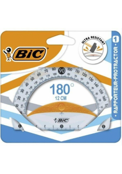 Kątomierz BIC Protector blister 12cm.
