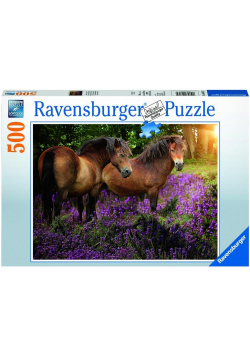 Puzzle 500 Kucyki w kwiatach