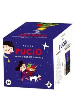 Puzzle - Pucio i Misia ubierają choinkę