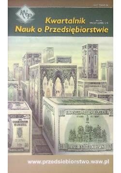 Kwartalnik nauk o przedsiębiorstwie  Nr 2 / 10