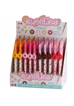 Długopis pstrykany Sweeties 0,5mm niebieski(50szt)
