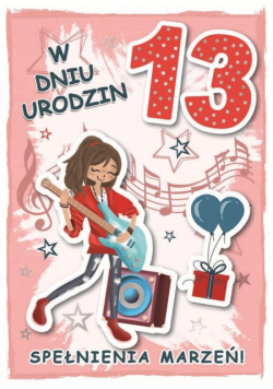 Karnet urodziny 13