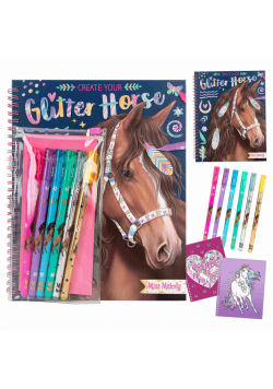 Zestaw Glitter Horse Miss Melody z zestawem żelopisów 12931A