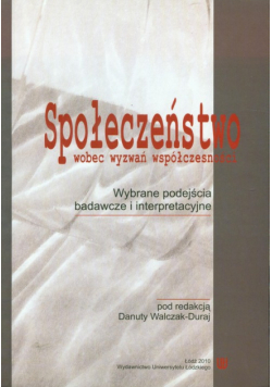 Społeczeństwo wobec wyzwań współczesności