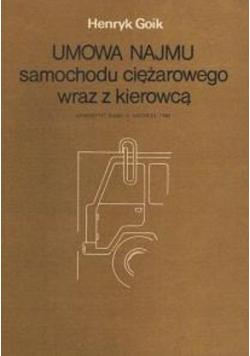 Umowa Najmu samochodu ciężarowego wraz z kierowcą