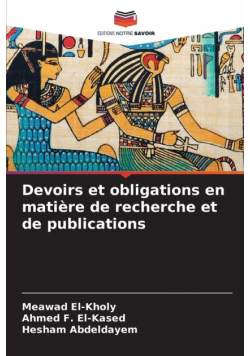 Devoirs et obligations en matière de recherche et de publications