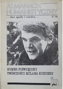 Numer poświęcony twórczości Milana Kundery 8 88