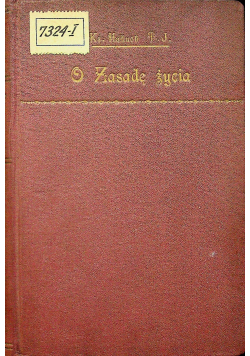 O zasadę życia 1923 r