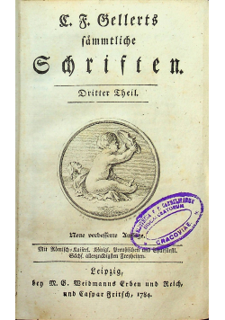 Semmtliche gchristen tom 3 i 4 1784 r