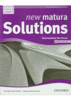 M. - New Matura Solutions Intermediate Workbook z płytą CD