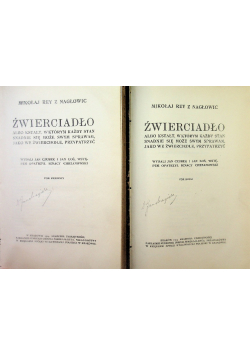Źwierciadło Tom I i II, 1914 r.