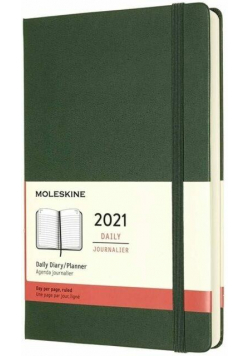 Kalendarz 2021 dzienny 12ML tw. myrtle green