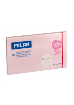 Karteczki samoprzylepne 127x76/90K róż MILAN