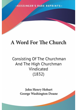 A Word For The Church